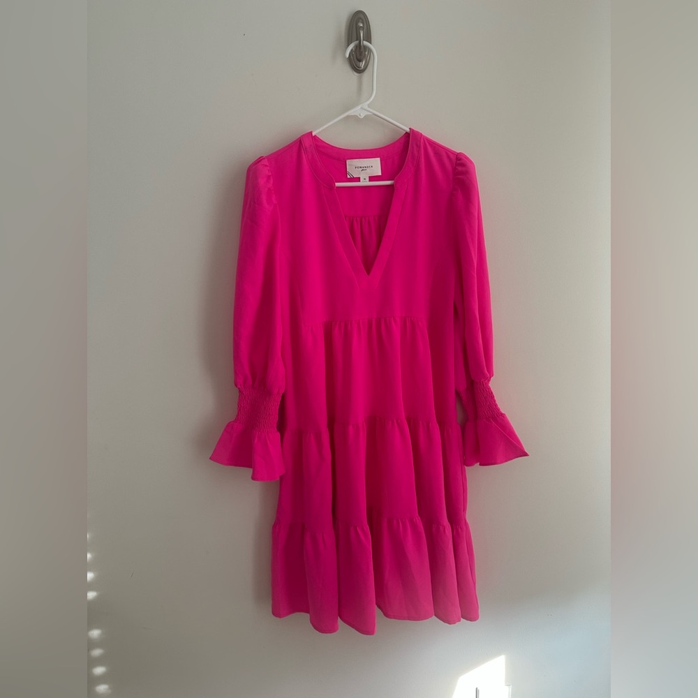 Tuckernuck Pomander Place Kenzo Dress in Electric Pink, Women’s Size Medium
